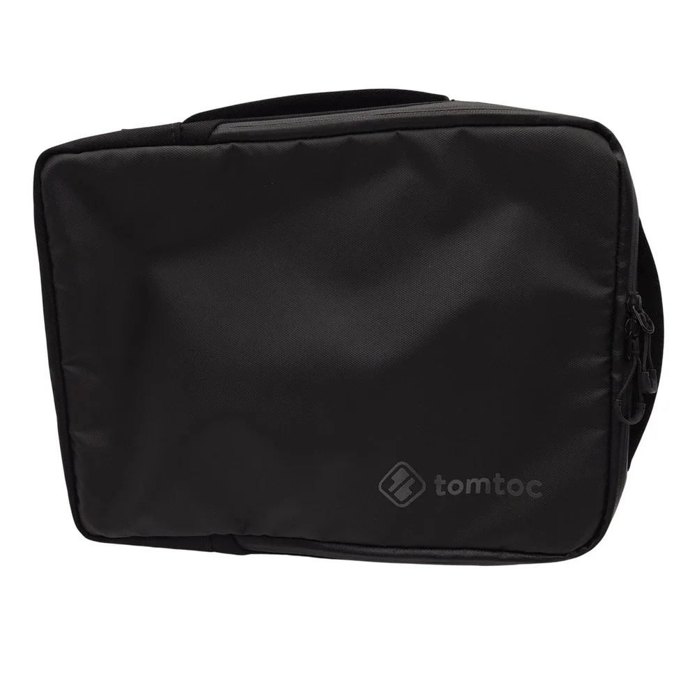 Tomtoc 360 Urban Black Laptop Tablet Shoulder Bag Cordura Ballistic Fabric Case